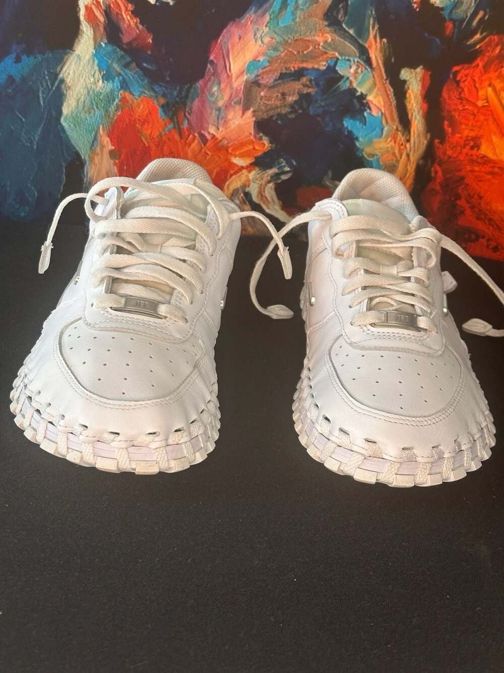 Nike x Jacquemus J Force 1 Low LX SP Triple White DR0424-100 - Picture 6 of 6